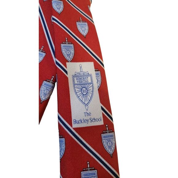 Vineyard Vines Custom Collection The Buckley School Patterned 100%‎ All Silk Tie - Picture 6 of 13
